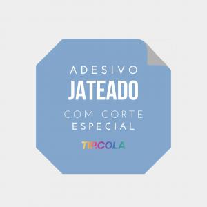 Adesivo Jateado Personalizado Corte Especial Adesivo Jateado Personalizado 4x0 Impressão Corte Especial 