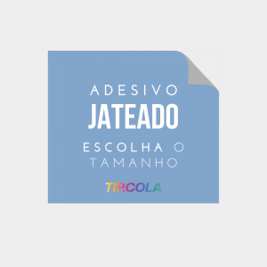 Adesivo Jateado Personalizado Adesivo Jateado Personalizado 4x0 Impressão Refilado 